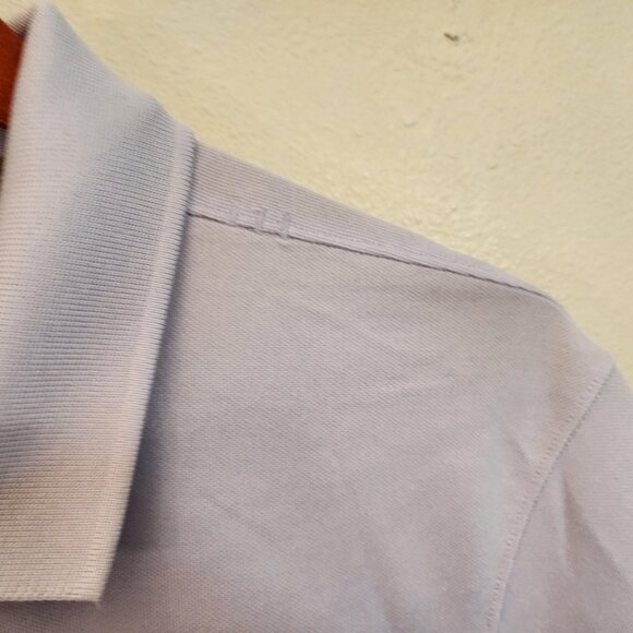 Lululemon Polo Shirt Purple Men M Golf Stretch Short Sleeve Cotton Blnd Sporty - Picture 6 of 14